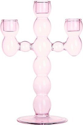 Grande Volute Candle Holder in Pink