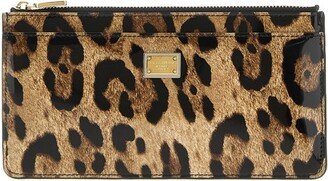 Leopard Print Card Holder