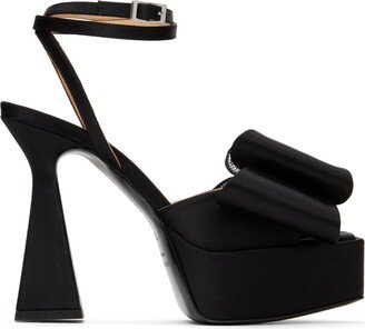 Black 'Le Cadeau' 140 Platform Heeled Sandals