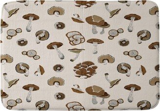 Wild Forest Mushrooms Memory Foam Bath Mat