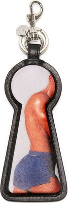 Photograph-Print Leather Keyring-AA