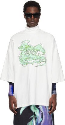 Gerrit Jacob White Printed Turtleneck