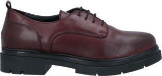 Lace-up Shoes Burgundy-AI