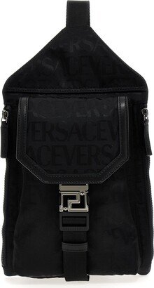 'versace Allover' Crossbody Bag