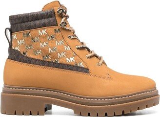 Monogram-Print Hiker Boots