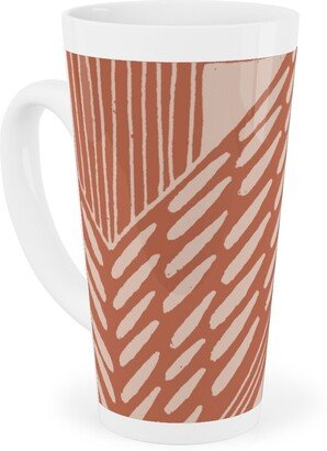 Mugs: Neutral Retreat - Terracotta Tall Latte Mug, 17Oz, Pink