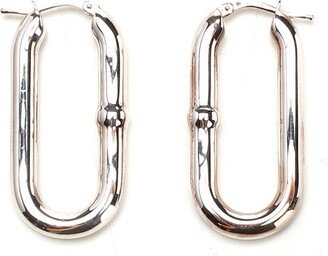 Oval Hoop Earrings