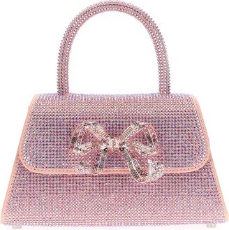 Bow-Detailed Embellished Mini Tote Bag