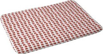 Kelli Murray Poppies Memory Foam Bath Mat Green