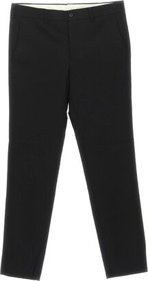 Belt-Looped Straight-Leg Trousers