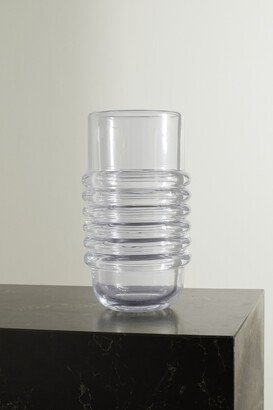 Press Large Fluted Glass Vase - Neutrals