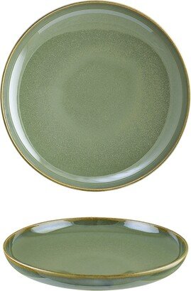 Turgla Home Sage Porcelain Bowl Green Round 9.75 X 9.75 X 2.00