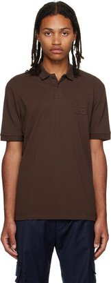 Brown Embossed Polo