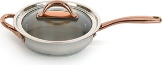 Ouro Covered Deep Skillet with Glass Lid, 10