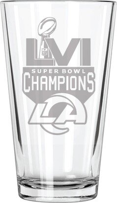 Super Bowl Champions La Rams Pint Glass-Football Pint-Nfl Beer Glass-Superbowl Merchandise-Bengals Vs. Rams-Rams Football-Super Bowl Lvi