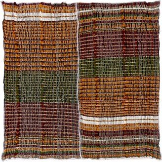 Luna Del Pinal Multicolor Mixed Lines Floor Cushion Cover