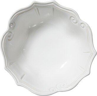 Incanto Stone Baroque Medium Serving Bowl, White