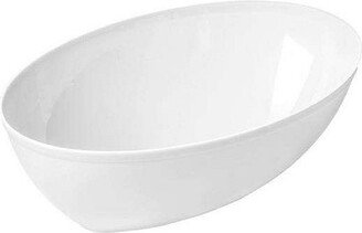 2 qt. White Oval Plastic Serving Bowls (24 Bowls)