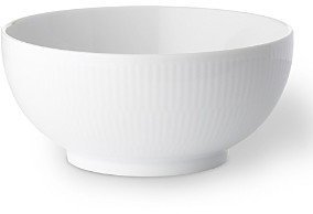 White Fluted Plain Serving Bowl, 5.25