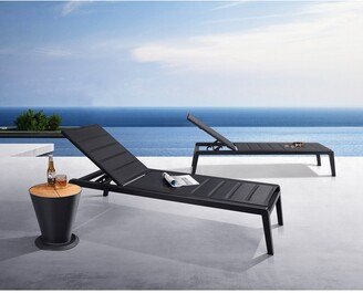 Emoti Outdoor Aluminum Chaise Lounge, Stackable, Set of 2 by HIGOLD