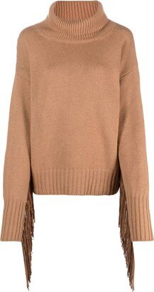 Wild Cashmere Beatrix fringed jumper