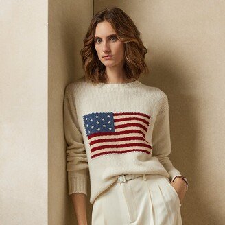 Ralph Lauren Flag Cashmere Crewneck Sweater-AA