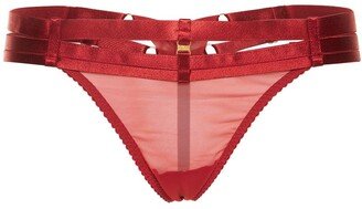 Art Deco multi strap thong-AA