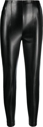 High-Waist Faux-Leather Leggings