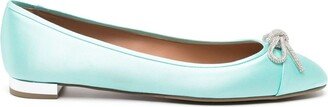 Parisina satin ballerina shoes