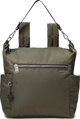 Kate Sustainably Made Convertible Backpack (Olive Night) Backpack Bags