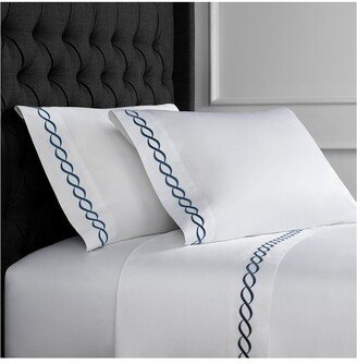 Rope Embroidered 600 Thread Count Cotton Sheet Set