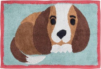 Allure Home Creations Puppy Love Kids' Bath Rug Brown