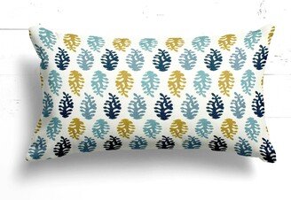 Sale 24x12 Limited Edition Indoor Pillow Covers Decorative Home Decor Lumbar Blue Yellow Richloom Bellflower Atlantis