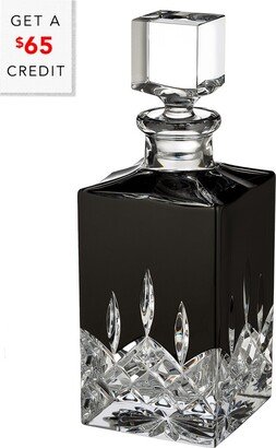 Lismore Black Square Decanter 25.4Oz With $65 Credit-AA