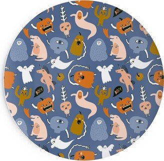 Salad Plates: Monsters Pattern - Multi Salad Plate, Multicolor