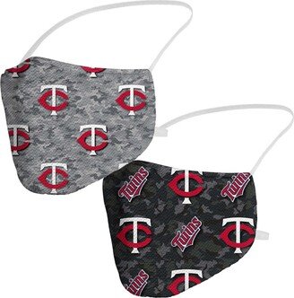 Multi Minnesota Twins Camo Duo Face Covering, 2 Pack