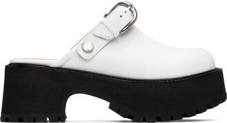 White 70's Clogs