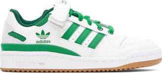 White & Green Forum Low Sneakers