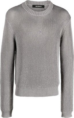 Logo-Patch Ribbed Jumper