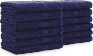 Arkwright Home True Color Bathroom Hand Towels (12 Pack), Solid Color Options, 16x27 in., 100% Soft Cotton