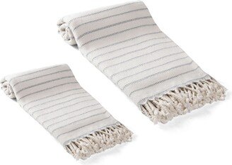 Cloud Soft Turkish Bath and Hand Towel 2 Piece Set