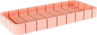 Block Design Tile Oblong Tray-AA