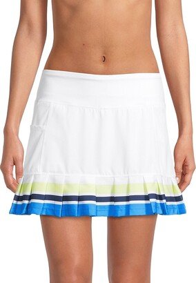 Addison Bay Court Pleated Drop Waist Skort