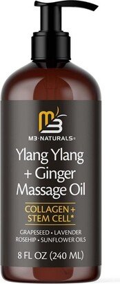 Ylang Ylang & Ginger Massage Oil, M3 Naturals, 8 fl oz