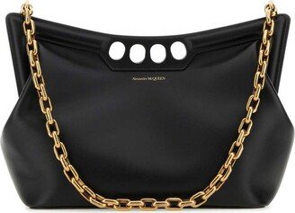 Logo Detailed Chained Shoulder Bag-AA