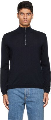 Salie 66 Grey Cecil Half-Zip Turtleneck