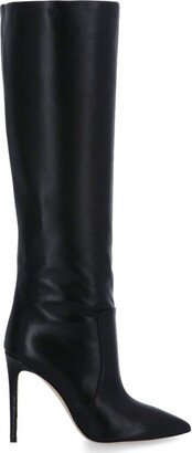 Pointed-Toe Knee-High Stiletto Boots