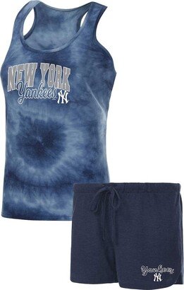 Women's Concepts Sport Navy New York Yankees Billboard Racerback Tank and Shorts Sleep Set
