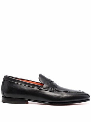 Leather Penny Loafers-AE