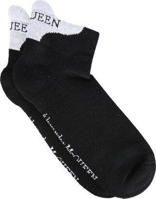 Logo Intarsia Ankle Socks-AB